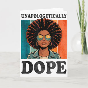 Afro Retro Culture Statement Unapologetically Card