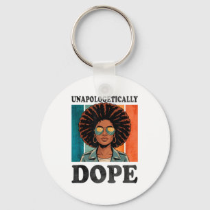Afro Retro Culture Statement Unapologetically Key Ring