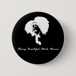 Afro Sista (white) 6 Cm Round Badge