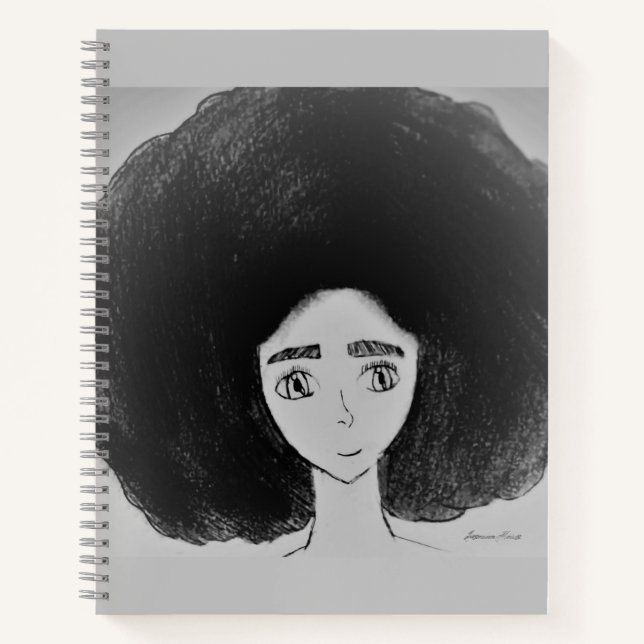 Afro sketchpad notebook (Front)