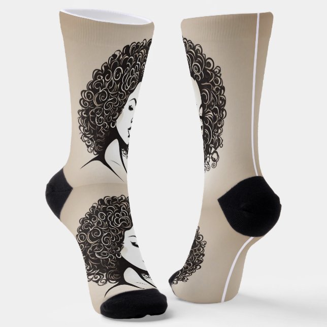 Afro socks (Angled)