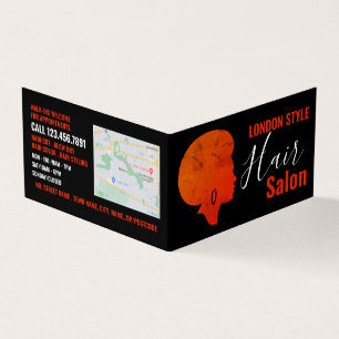 Afro Style, Hair Stylist, Hair Salon Loyalty Card, Business Card