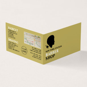 Afro Style, Men's Barbers Detailed Loyalty Card, Business Card