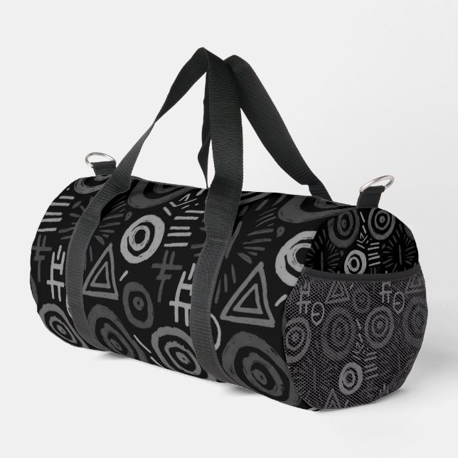 Afro Tribal Pattern Colourful Abstract  Duffle Bag (Right Corner)