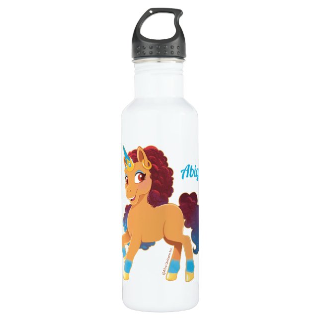 Afro Unicorn | Divine Prancing 710 Ml Water Bottle (Front)