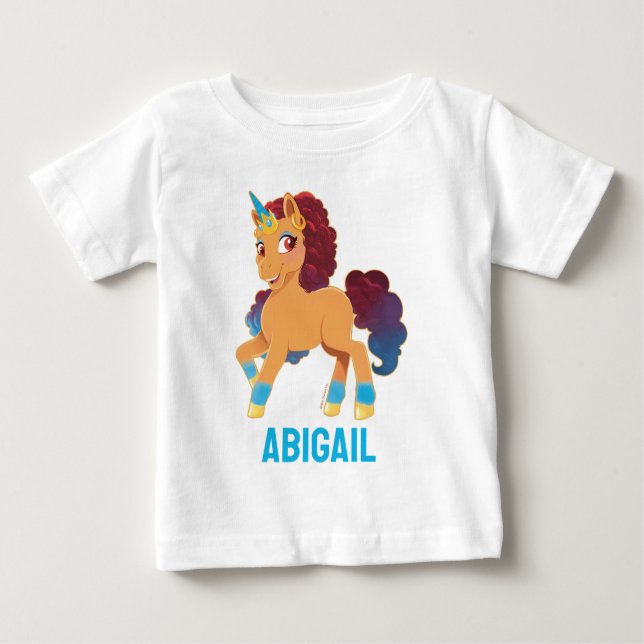 Afro Unicorn | Divine Prancing Baby T-Shirt (Front)