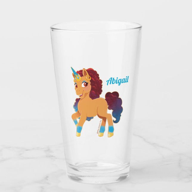 Afro Unicorn | Divine Prancing Glass (Front)