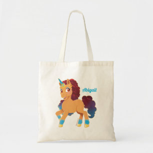 Afro Unicorn Divine Prancing Tote Bag