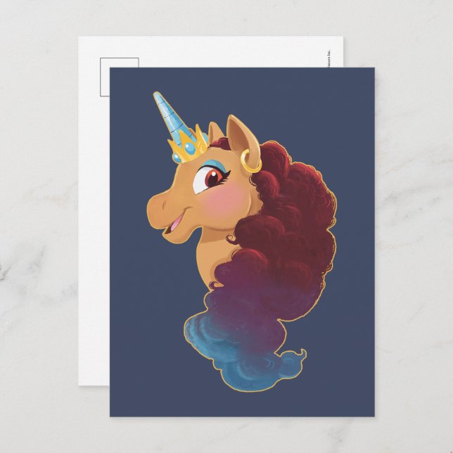 Afro Unicorn | Divine the Unicorn Postcard (Front/Back)