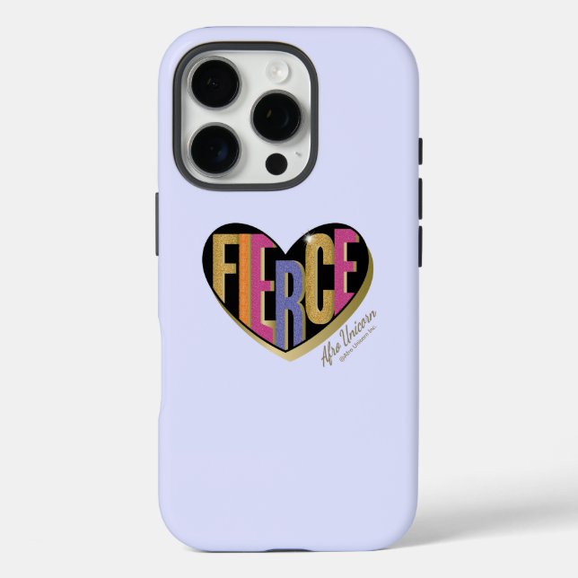 Afro Unicorn Fierce Heart Design Case-Mate iPhone Case (Back)