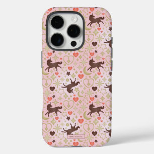 Afro Unicorn Heart & Star Pink  Pattern iPhone 16 Pro Case