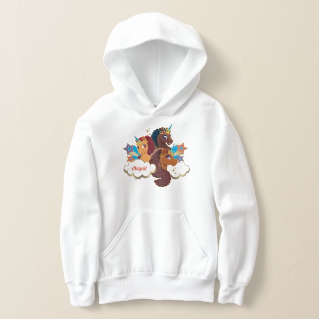 Afro Unicorn “Made of Magic” Trio Design (Laydown)