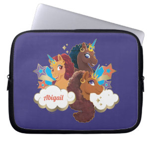 Afro Unicorn “Made of Magic” Trio Design Laptop Sleeve