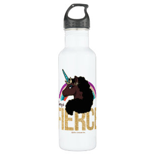 Afro Unicorn   Magical - Always Fierce 710 Ml Water Bottle