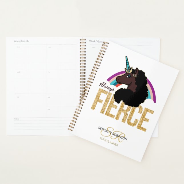 Afro Unicorn | Magical - Always Fierce Planner (Display)