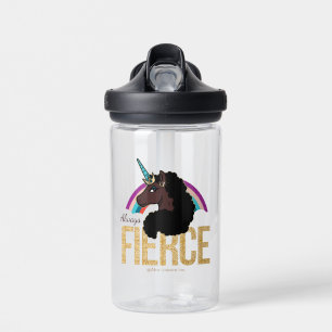 Afro Unicorn   Magical - Always Fierce Water Bottle