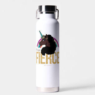 Afro Unicorn   Magical - Always Fierce Water Bottle