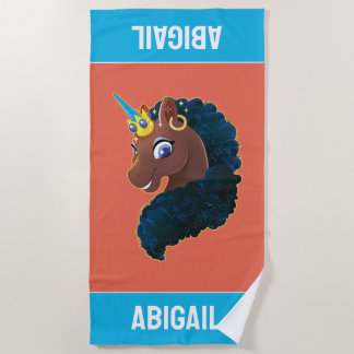 Afro Unicorn | Magical Beach Towel