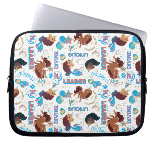 Afro Unicorn Magical Empowering Pattern Laptop Sleeve