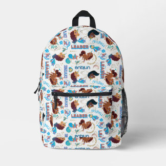 Afro Unicorn Magical Empowering Pattern Printed Backpack