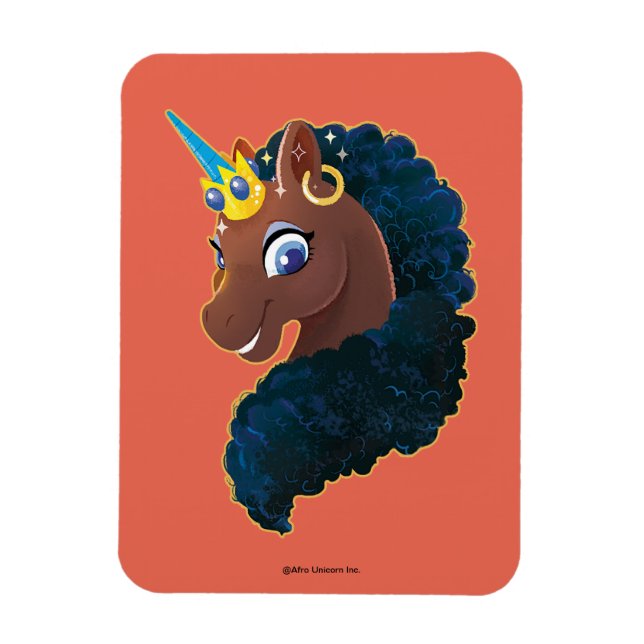 Afro Unicorn | Magical Magnet (Vertical)