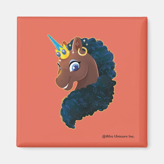 Afro Unicorn | Magical Magnet (Front)
