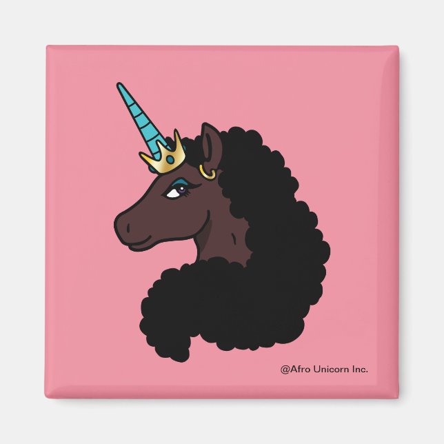 Afro Unicorn | Magical Magnet (Front)