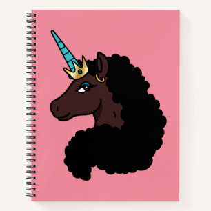 Afro Unicorn   Magical Notebook
