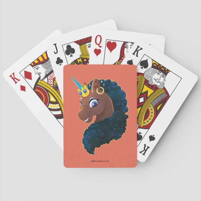 Afro Unicorn | Magical Playing Cards (Back)