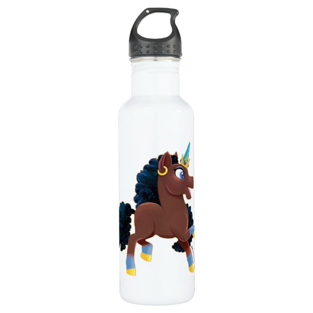 Afro Unicorn | Magical Prancing 710 Ml Water Bottle (Front)