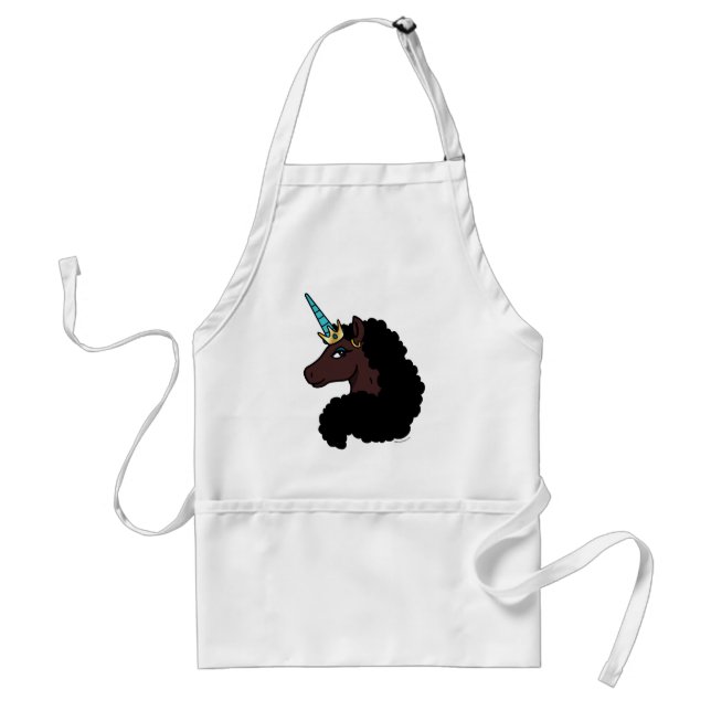 Afro Unicorn | Magical Standard Apron (Front)