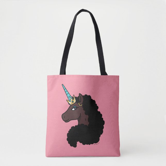 Afro Unicorn | Magical Tote Bag (Front)