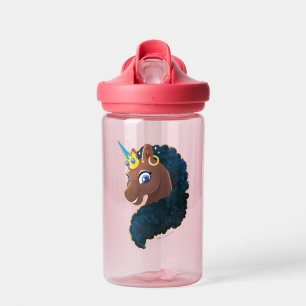 Afro Unicorn   Magical Water Bottle