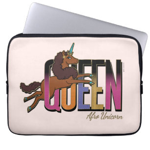 Afro Unicorn Queen Design Laptop Sleeve