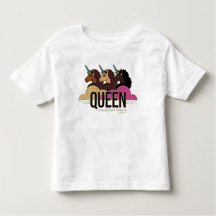 Afro Unicorn Queen Trio Design Toddler T-Shirt