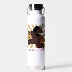 Afro Unicorn Trio: Unique, Divine, and Magical Water Bottle