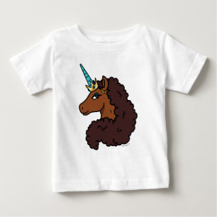 Afro Unicorn Unique Baby T-Shirt