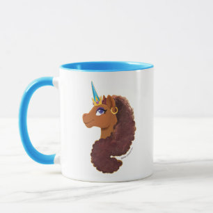 Afro Unicorn   Unique Mug
