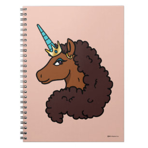Afro Unicorn   Unique Notebook