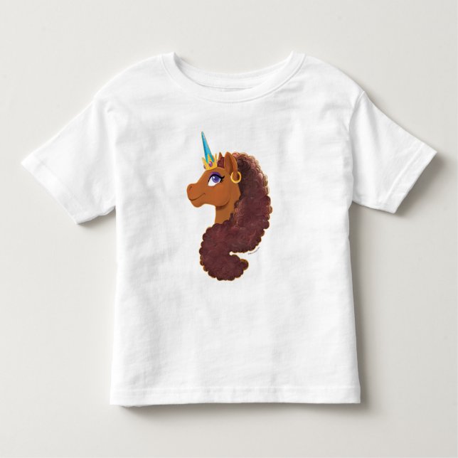 Afro Unicorn | Unique Toddler T-Shirt (Front)