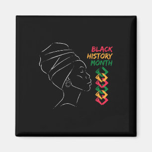 Afro Woman Black History Month Colour Men Women Wo Magnet