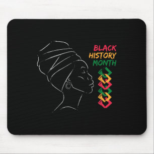 Afro Woman Black History Month Colour Men Women Wo Mouse Pad