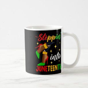 Afro Woman High Heels Black Girl Stepping Into Jun Coffee Mug