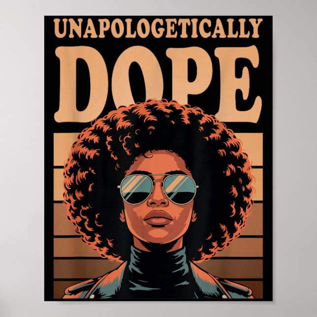Afro Woman Unapologetically  Poster (Front)