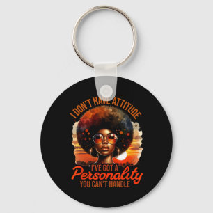 Afro Women Black Pride African American Girl Women Key Ring