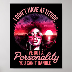 Afro Women Black Pride African American Girl Women Poster