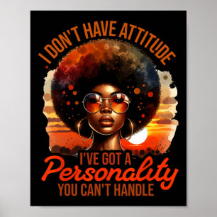 Afro Women Black Pride African American Girl Women Poster