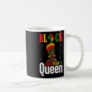 Afro Women Melanin Girl Headwrap Black Juneteenth  Coffee Mug