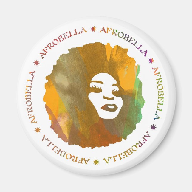 Afrobella Car magnet (Front)