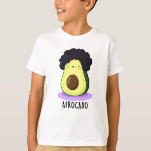 Afrocado Funny Avocado With Afro Pun  T-Shirt